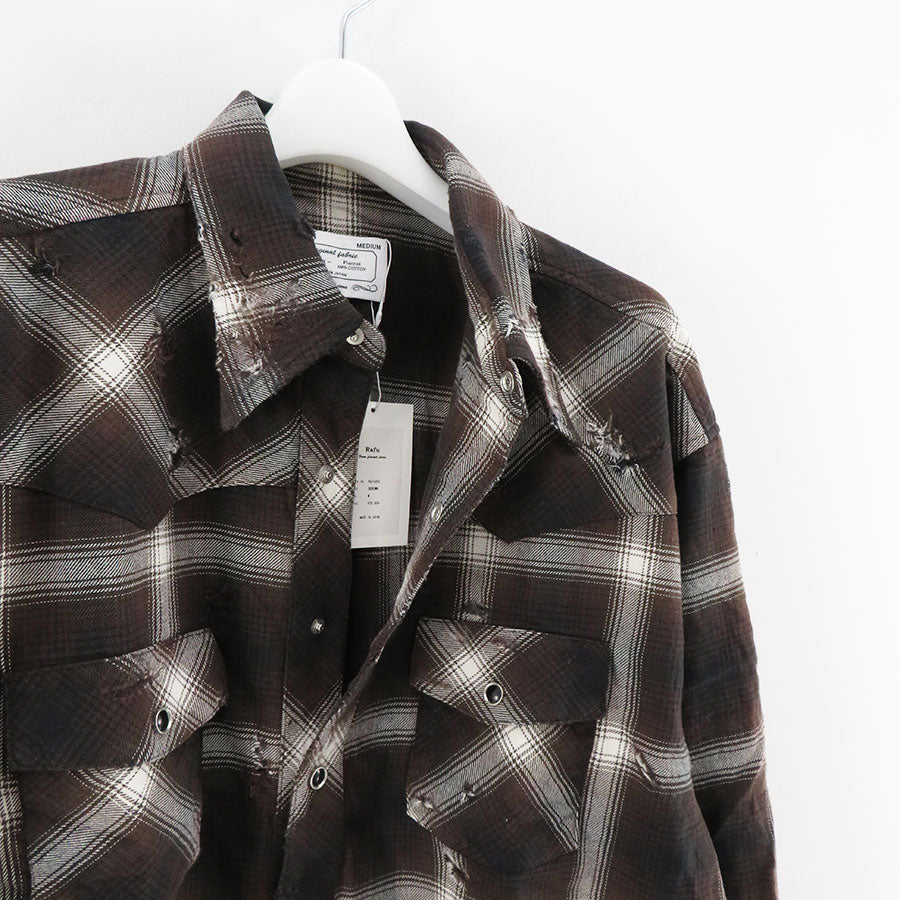 Rafu/ラフ】Western shirt (D.BROWN) Rafu002の通販 「ONENESS ONLINE