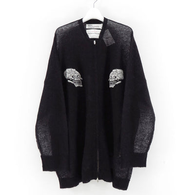 【DAIRIKU/ダイリク】<br>"Skul" Mohair Zip Up Cardigan <br>25SSKNT12