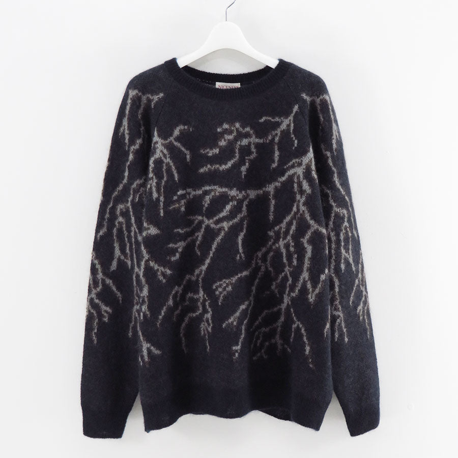 【NICENESS/ナイスネス】<br>FRANCES / フランセス (モヘヤシルク サンダークルーネックセーター) <br>NN-4201J16