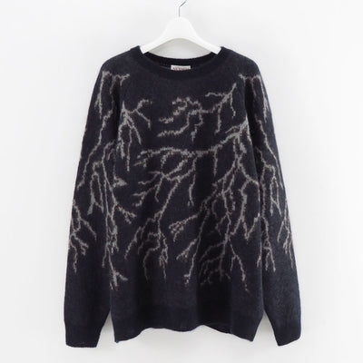 【NICENESS/ナイスネス】<br>FRANCES / フランセス (モヘヤシルク サンダークルーネックセーター) <br>NN-4201J16