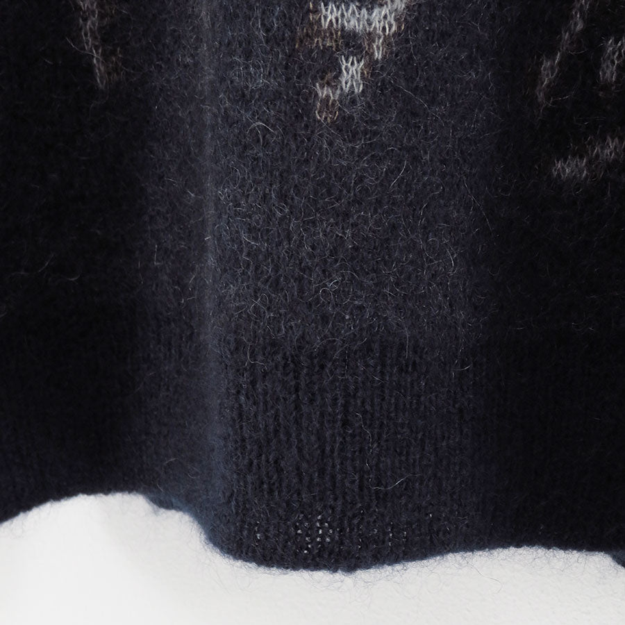 【NICENESS/ナイスネス】<br>FRANCES / フランセス (モヘヤシルク サンダークルーネックセーター) <br>NN-4201J16