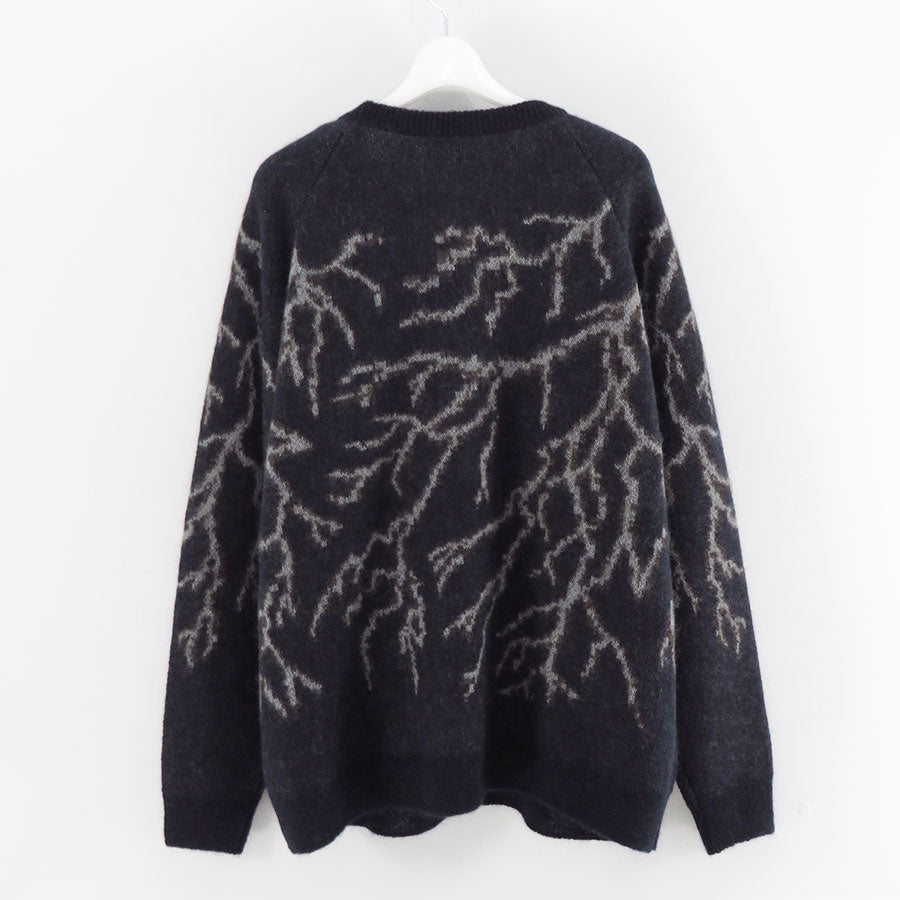 【NICENESS/ナイスネス】<br>FRANCES / フランセス (モヘヤシルク サンダークルーネックセーター) <br>NN-4201J16