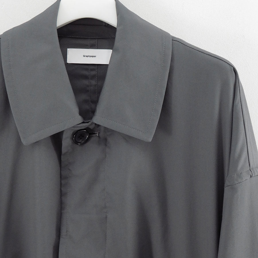 【Graphpaper/グラフペーパー】<br>Solotex Twill Oversized Coat <br>GU253-10160B