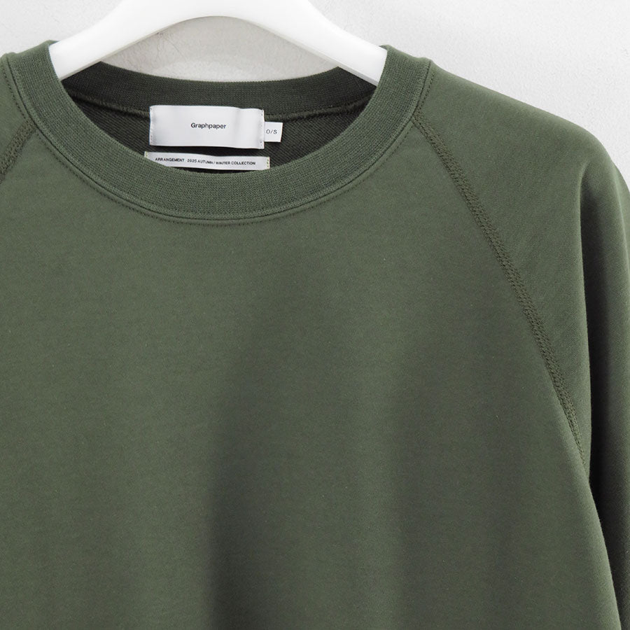 【Graphpaper/グラフペーパー】<br>Hard Terry Crew Neck Sweat <br>GM253-70195C