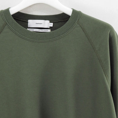 【Graphpaper/グラフペーパー】<br>Hard Terry Crew Neck Sweat <br>GM253-70195C