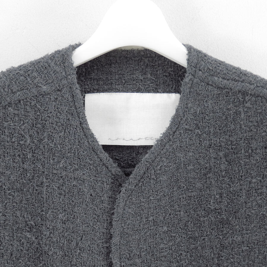 【nonnotte/ノノット】<br>No Collar Shirt Jacket <br>N-25A-023