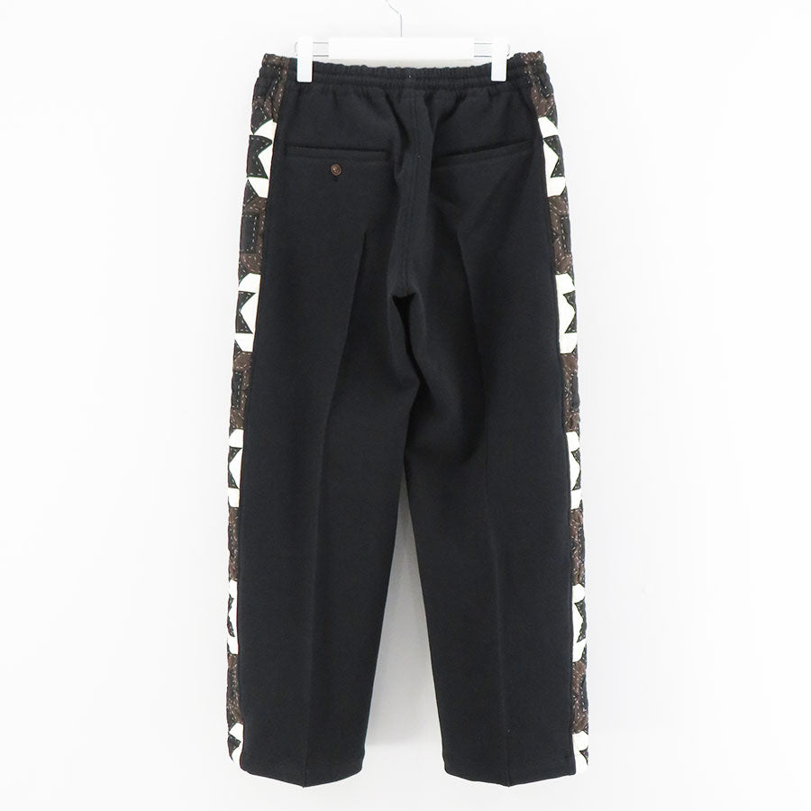 【KHOKI/コッキ】<br>Hand patchwork quilted track pants <br>23aw-p-09