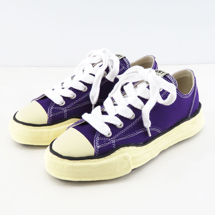【Maison MIHARA YASUHIRO】<br> "PETERSON" Original Vintage color Sole Canvas Low-top Sneaker (BLACK)<br> A09FW733 