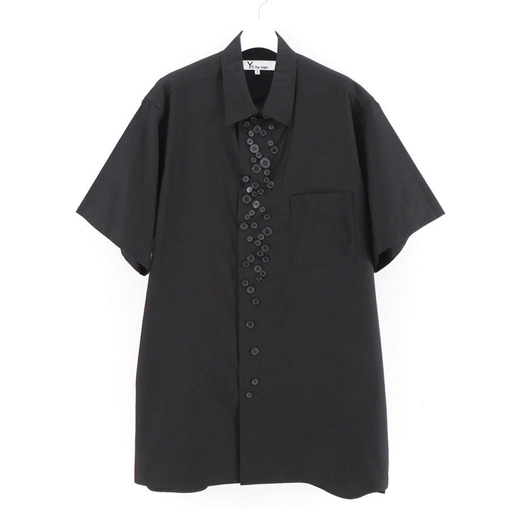 Y's for men/ワイズフォーメン】ブロード半袖釦多シャツ MA-B11-001の