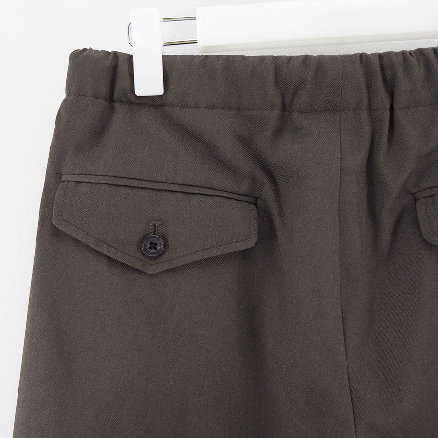 ULTERIOR/アルテリア】CHAMBRAY SOFT GABARDINE DRAWSTRING PANTS 