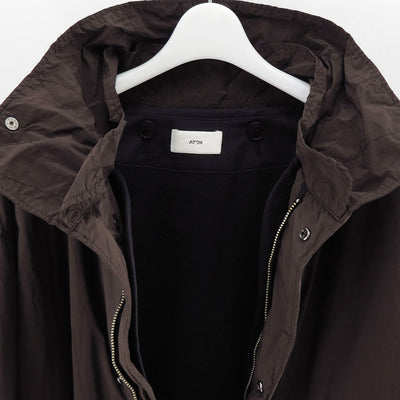 【ATON/エイトン】<br>AIR WEATHER SHORT MODS COAT <br>JKAGGW0800