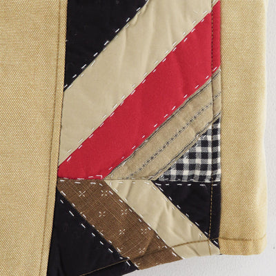 【KHOKI/コッキ】<br>Vintage-effect quilt vest <br>25fw-v-01