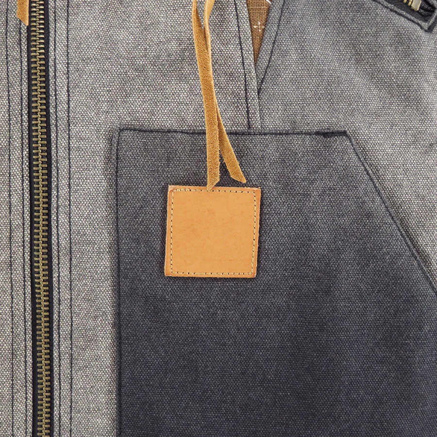 【KHOKI/コッキ】<br>Vintage-effect quilt vest <br>25fw-v-01
