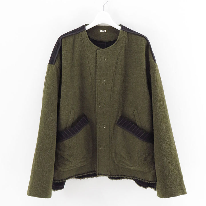 ジャケット・アウター KHOKI Wool jacket KHOKI（コッキ） Washed wool zip up jacket - 通販 – process