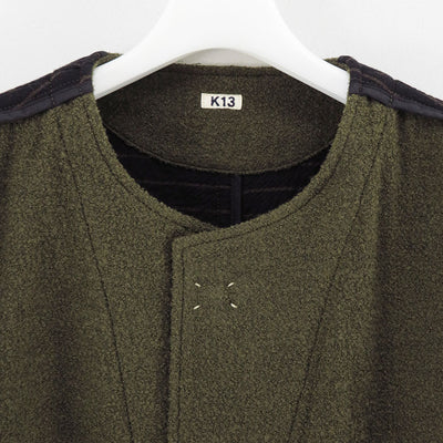 【KHOKI/コッキ】<br>No-collar wool jacket <br>25fw-jk-05