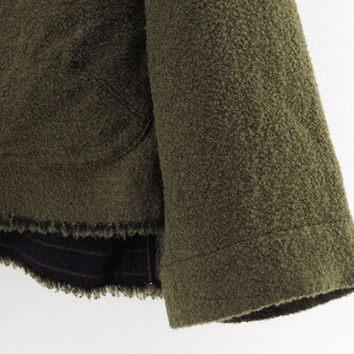 【KHOKI/コッキ】<br>No-collar wool jacket <br>25fw-jk-05