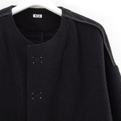 【KHOKI/コッキ】<br>No-collar wool jacket <br>25fw-jk-05
