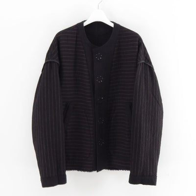 【KHOKI/コッキ】<br>No-collar wool jacket <br>25fw-jk-05