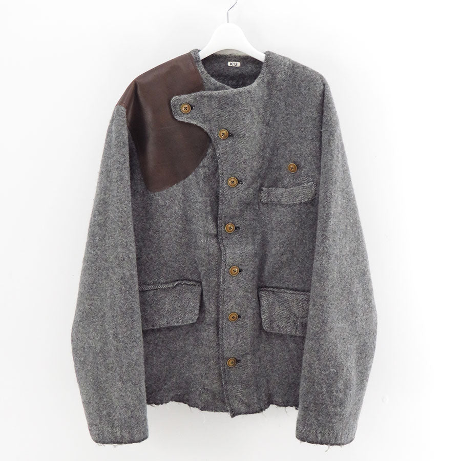 【KHOKI/コッキ】<br>Asymmetric jacket <br>25fw-jk-08