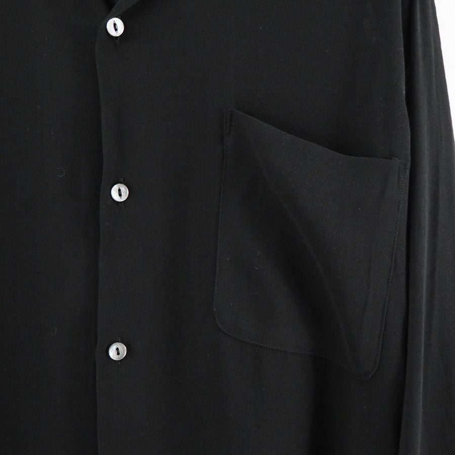 MAATEE&SONS/マーティーアンドサンズ】OPEN COLLAR SHIRTS SILKRAYON