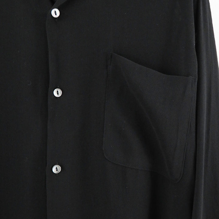 MAATEE&SONS/マーティーアンドサンズ】OPEN COLLAR SHIRTS SILKRAYON