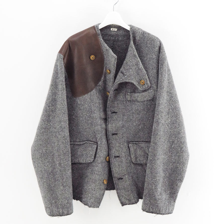 【KHOKI/コッキ】<br>Asymmetric jacket <br>25fw-jk-08