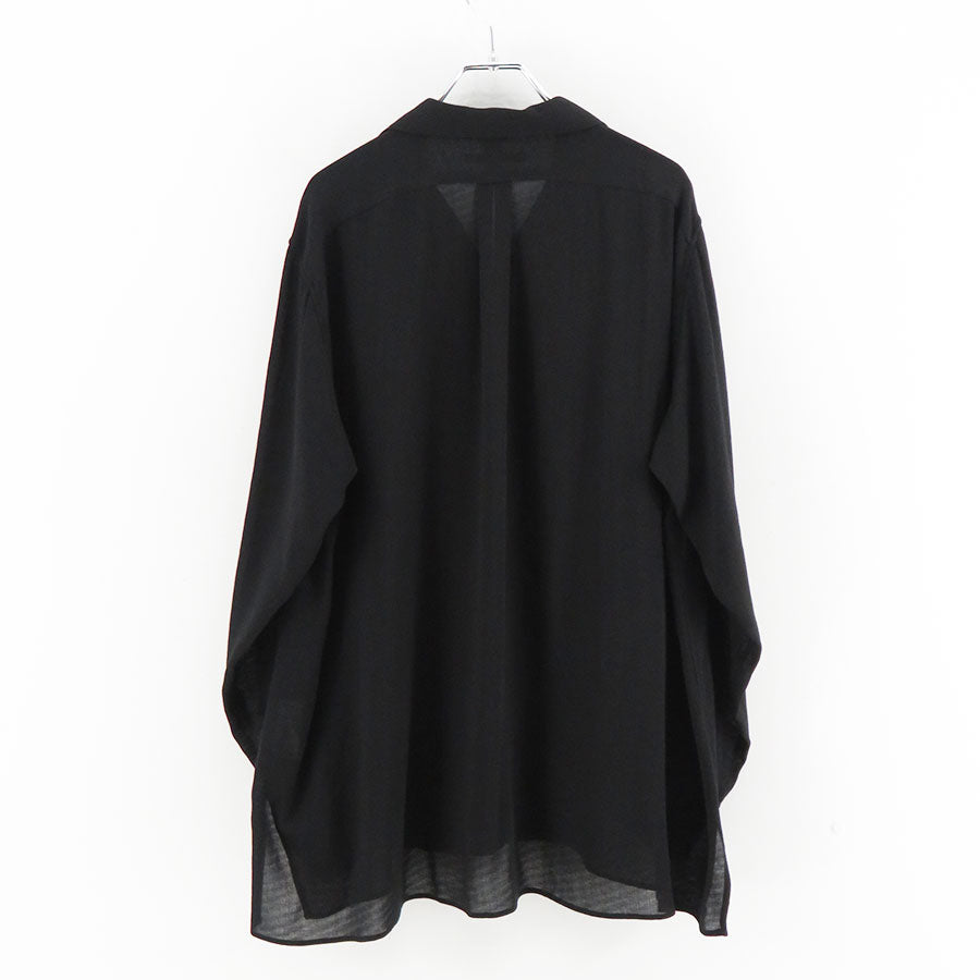 週末価格MAATER & SONS長袖シャOPCOLLAR SHIRTSサイズ3 MAATEE&SONS/マーティーアンドサンズ】OPEN COLLAR SHIRTS SILKRAYON