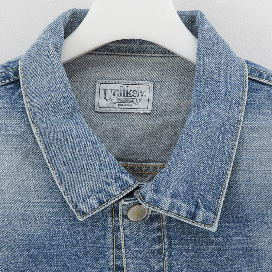 【Unlikely/アンライクリー】<br>Unlikely Time Travel Trucker Jacket 1977Wash <br>U25F-18-0010