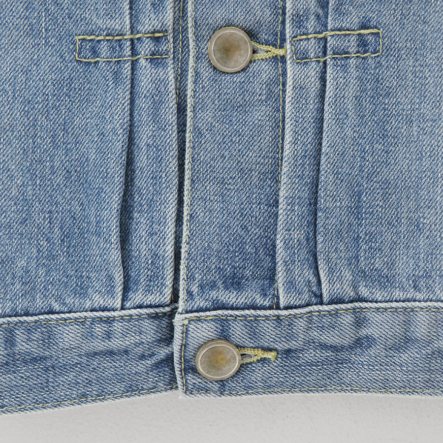 【Unlikely/アンライクリー】<br>Unlikely Time Travel Trucker Jacket 1977Wash <br>U25F-18-0010