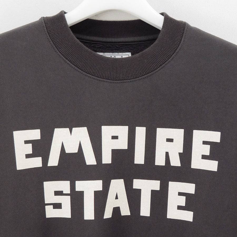 【Unlikely/アンライクリー】<br>Unlikely Simple Sweat Crew "EMPIRE STATE" <br>U25F-13-0001