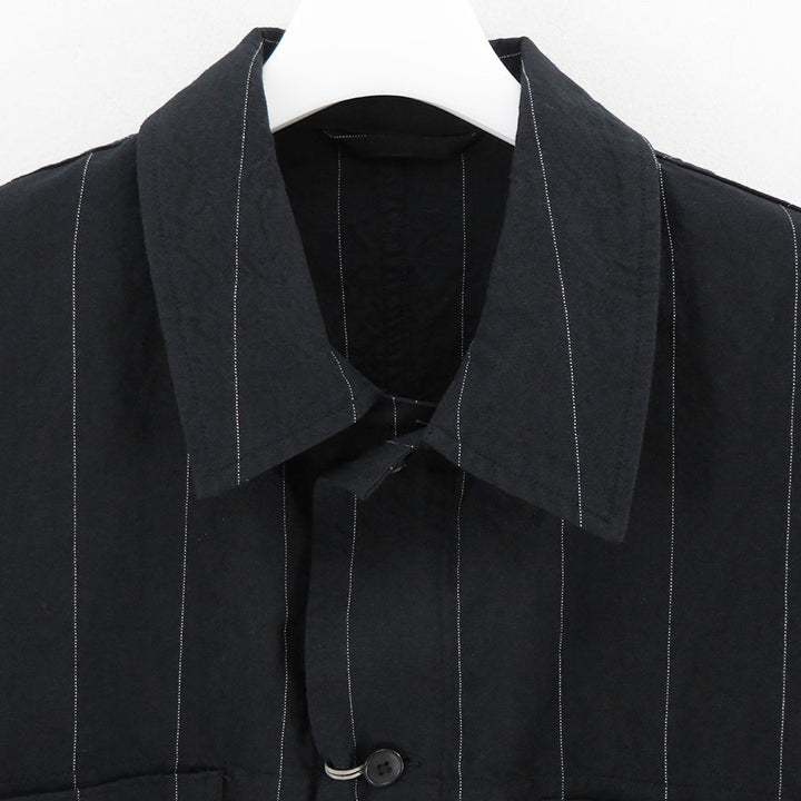 HEUGN/ユーゲン】Ian CPO LINEN STRIPE SHIRT132の通販 「ONENESS