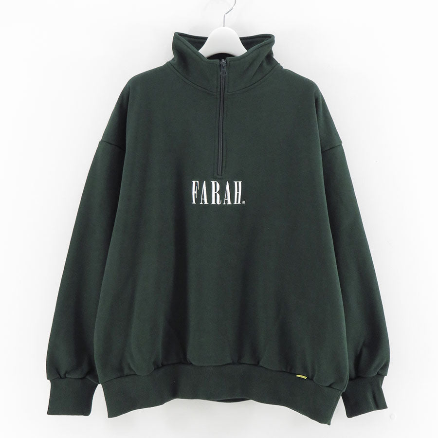 【FARAH/ファーラー】<br>Embroidery Graphic Half Zip Sweatshirt “Classic LOGO” <br>FR0501-M3014