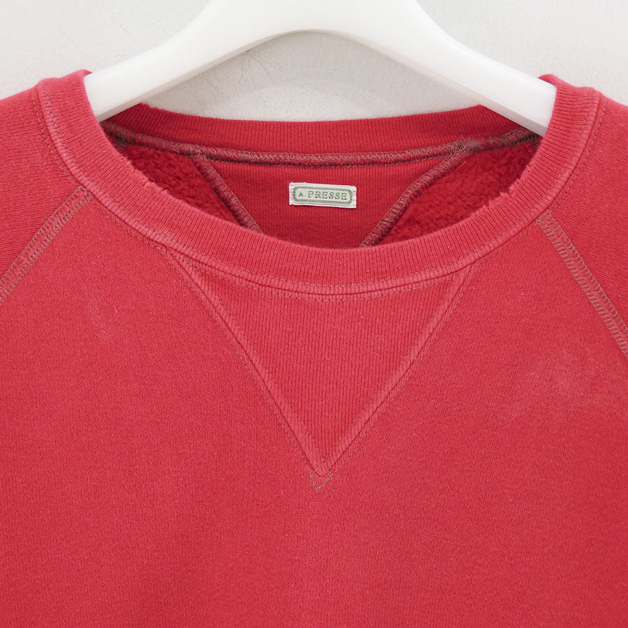 【A.PRESSE/アプレッセ】<br>Vintage Double V Sweatshirt <br>25AAP-05-11