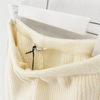 【AURALEE/オーラリー】<br>MILLED FRENCH MERINO RIB KNIT PANTS <br>A23AP03MR