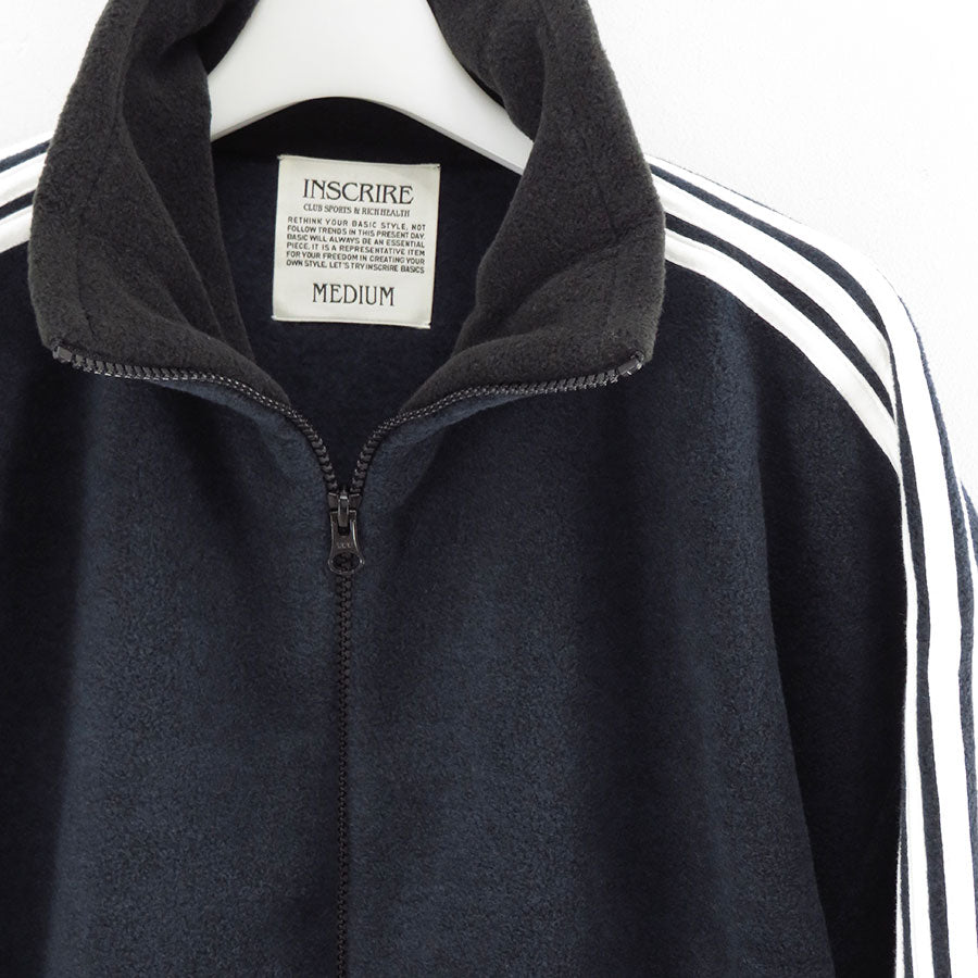 【INSCRIRE/アンスクリア】<br>Fleece Loose Fit Track Jacket <br>I25AW-BC120