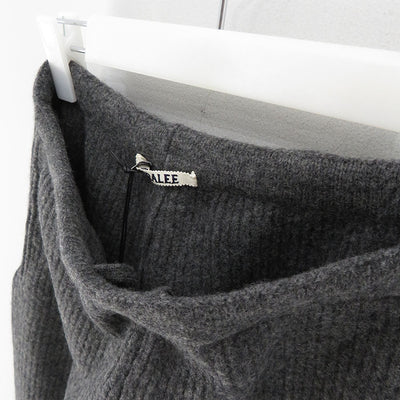 【AURALEE/オーラリー】<br>MILLED FRENCH MERINO RIB KNIT PANTS <br>A23AP03MR