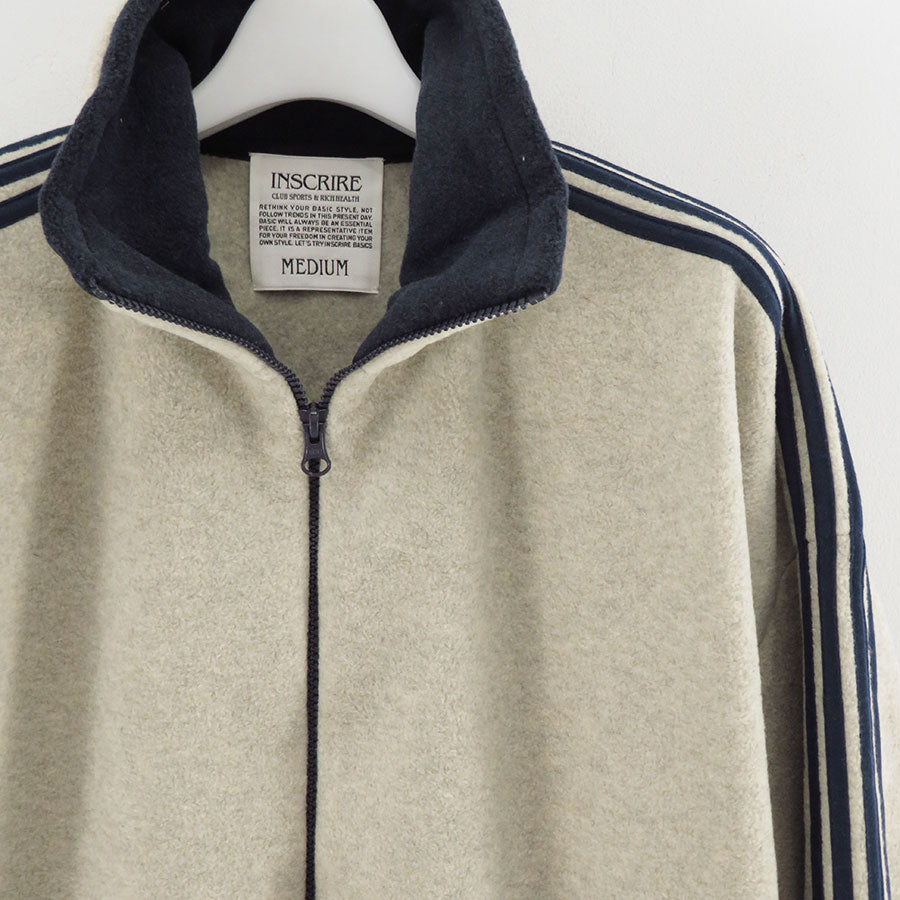 【INSCRIRE/アンスクリア】<br>Fleece Loose Fit Track Jacket <br>I25AW-BC120