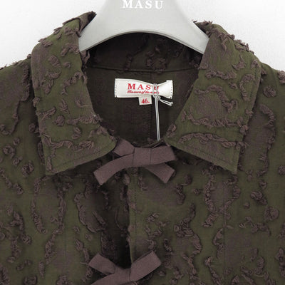 【M A S U/エムエーエスユー】<br>VICK CAMO RIBBON SHIRT <br>M25F9SL003
