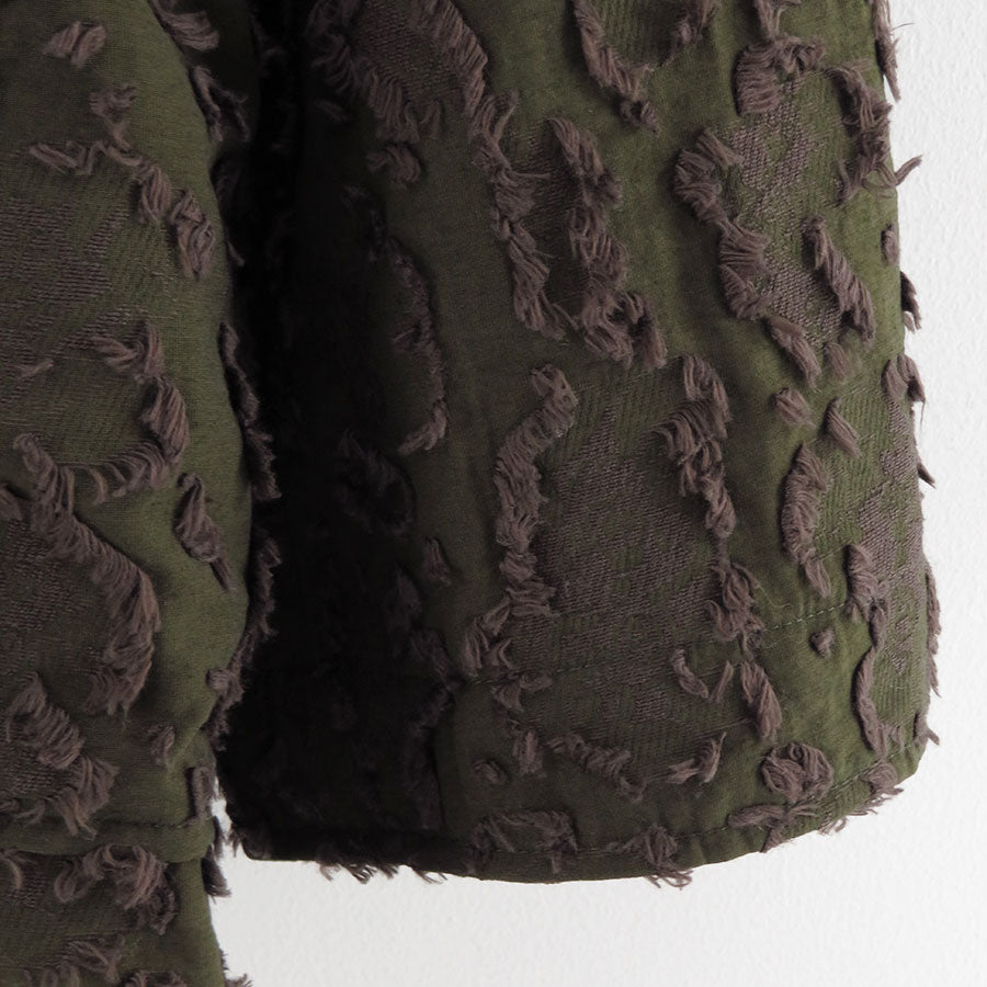 【M A S U/エムエーエスユー】<br>VICK CAMO RIBBON SHIRT <br>M25F9SL003