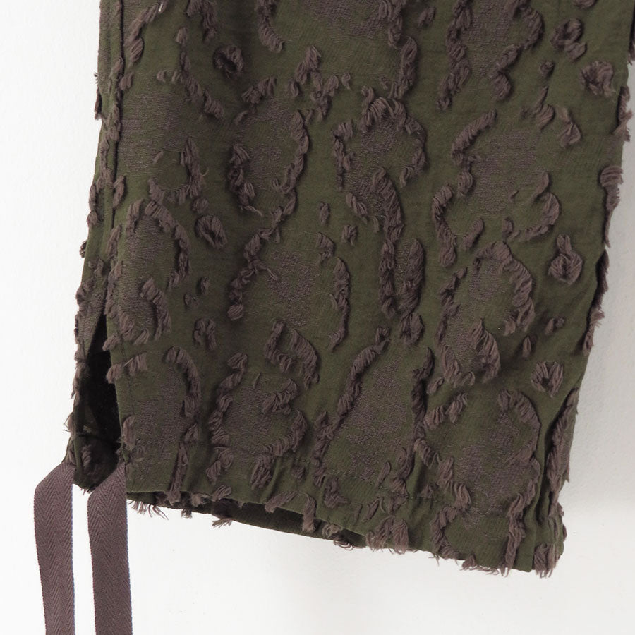 【M A S U/エムエーエスユー】<br>VICK CAMO RIBBON EASY PANTS <br>M25F9PL008