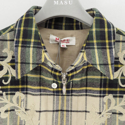 【M A S U/エムエーエスユー】<br>RODEO ZIP-UP PLAID SHIRT <br>M25F9SL005