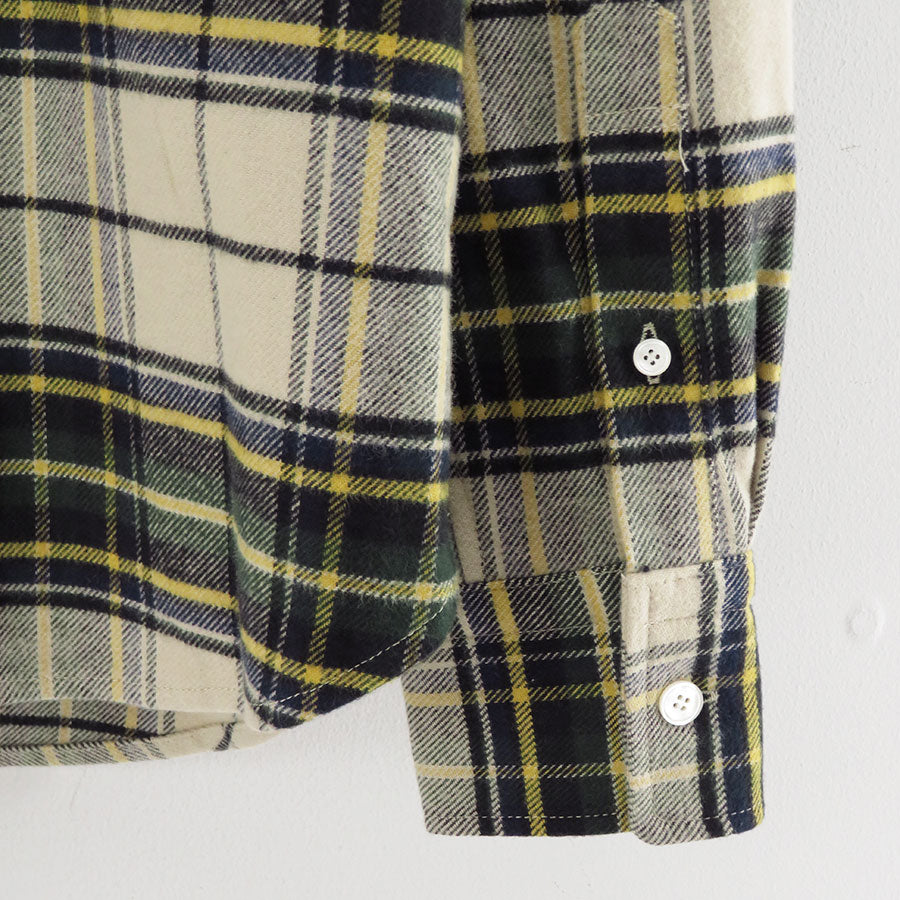 【M A S U/エムエーエスユー】<br>RODEO ZIP-UP PLAID SHIRT <br>M25F9SL005