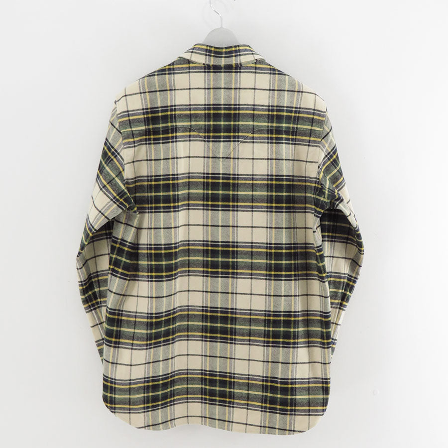 【M A S U/エムエーエスユー】<br>RODEO ZIP-UP PLAID SHIRT <br>M25F9SL005