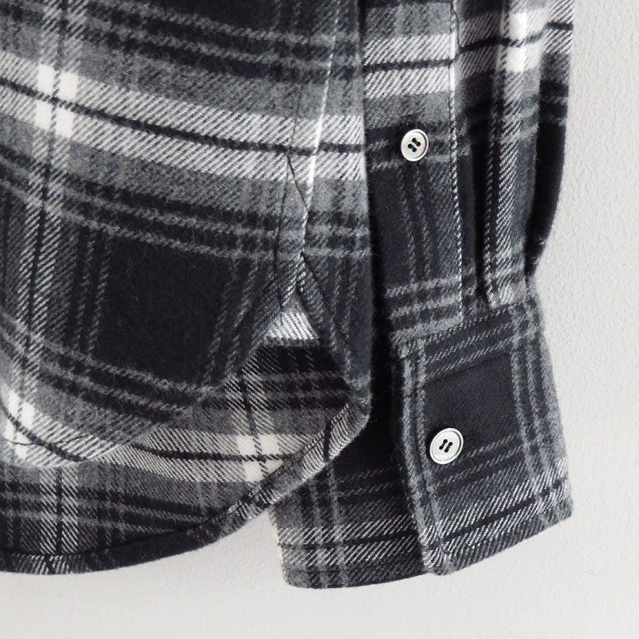 【M A S U/エムエーエスユー】<br>RODEO ZIP-UP PLAID SHIRT <br>M25F9SL005