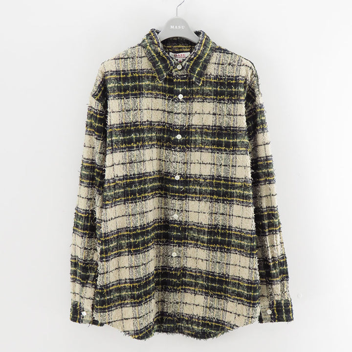 M A S U/エムエーエスユー】SHAGGY PLAID SHIRT M25F9SL006の通販