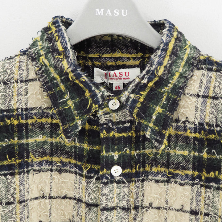 M A S U/エムエーエスユー】SHAGGY PLAID SHIRT M25F9SL006の通販 M A S U/エムエーエスユー】SHAGGY PLAID SHIRT M25F9SL006の通販