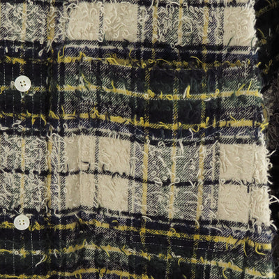 【M A S U/エムエーエスユー】<br>SHAGGY PLAID SHIRT <br>M25F9SL006