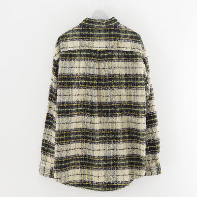 【M A S U/エムエーエスユー】<br>SHAGGY PLAID SHIRT <br>M25F9SL006