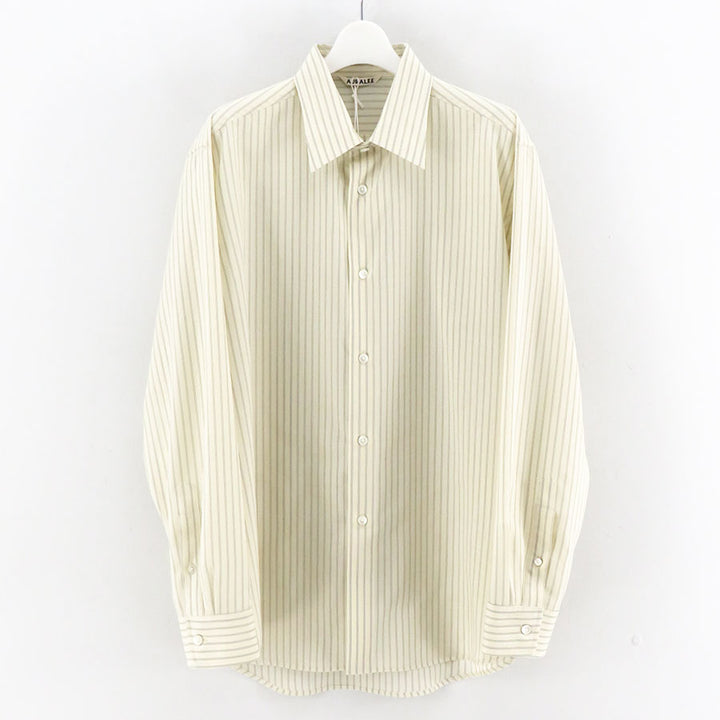 AURALEE/オーラリー】SUPER FINE WOOL STRIPE SHIRT A26SS01WWの通販 AURALEE/オーラリー】SUPER FINE WOOL STRIPE SHIRT A26SS01WWの通販