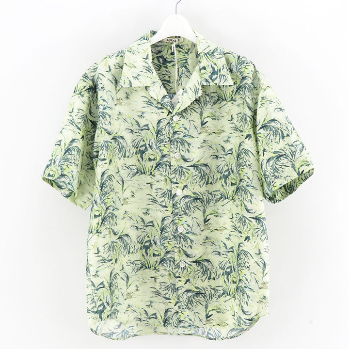 AURALEE/オーラリー】PRINTED AIRY SILK HALF-SLEEVED SHIRT A26SS01AP